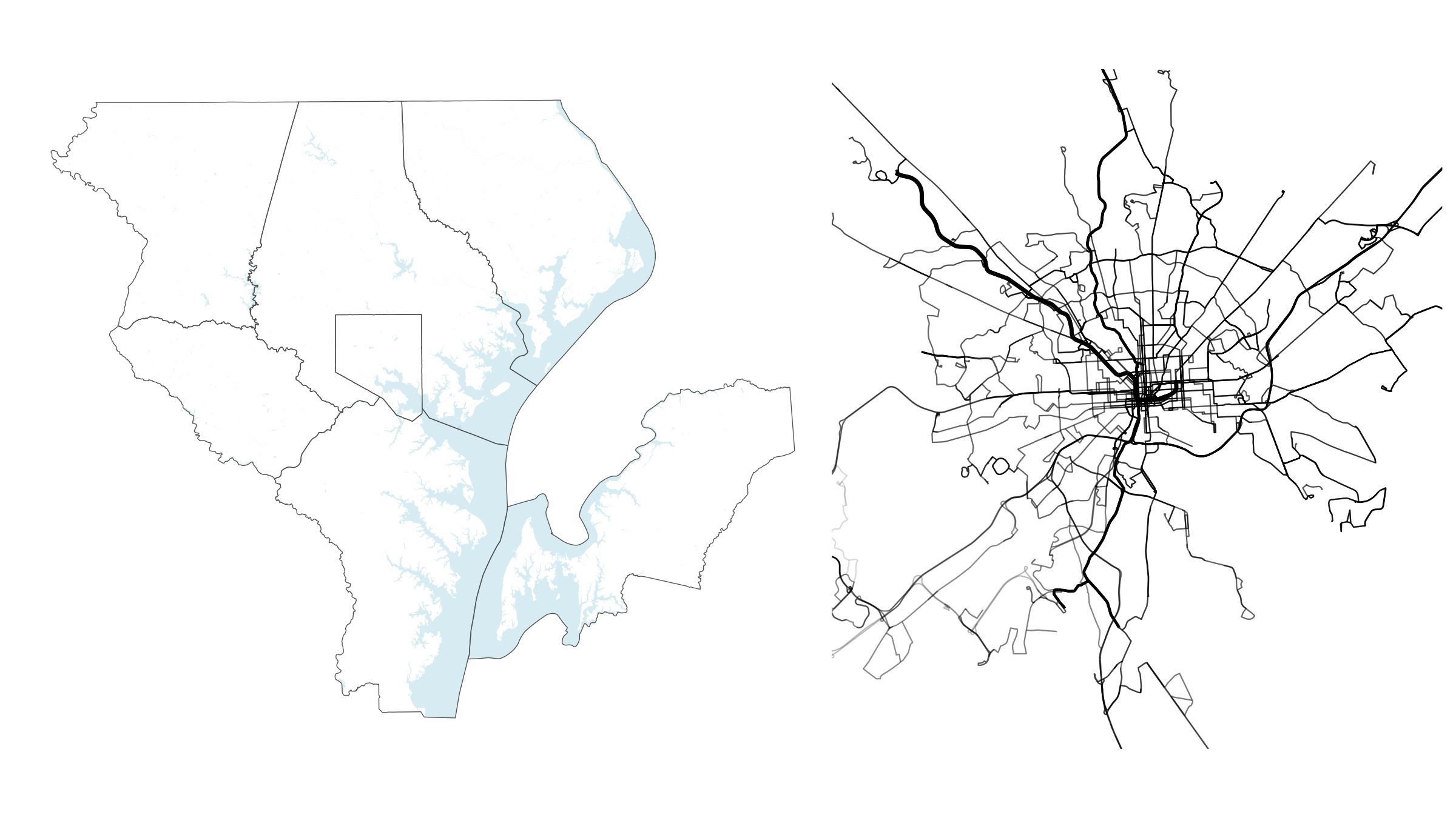 A series of six, generic data visualizations: a scatterplot, a density plot, a contour plot, a line plot, a box plot, and another scatterplot.